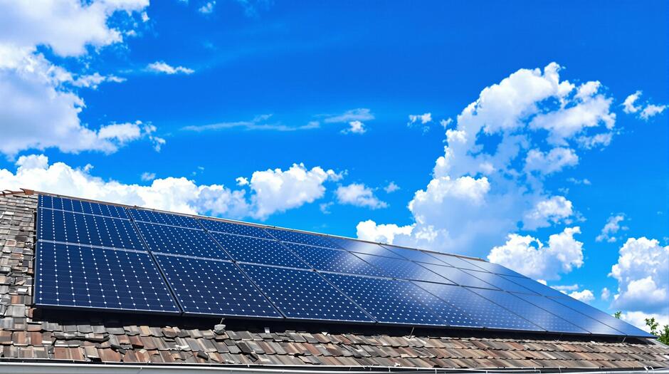 Solaranlage-installation-Eine professionell installierte Solaranlage